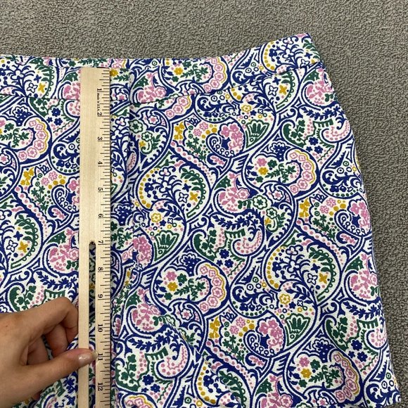 Boden Jacquard Paisley Print Casual Short Womens Size 12 High Rise Stretch Multi - Picture 8 of 10